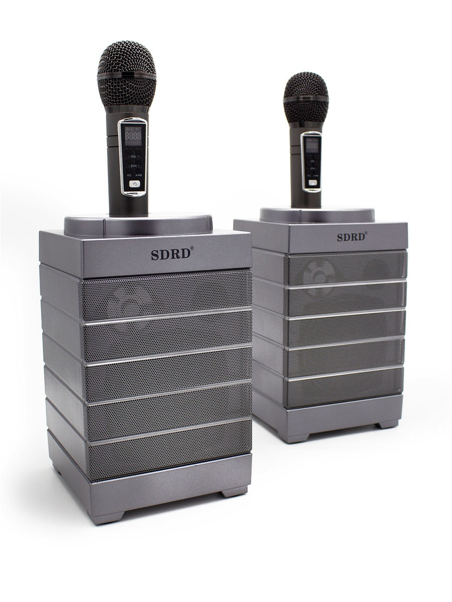 SDRD SD-128 BLUETOOTH SPEAKER Dual Wireless Microphone Karaoke Portable Speaker SDRD SD-128 BLUETOOTH SPEAKER Dual Wireless Microphone Karaoke Portable Speaker